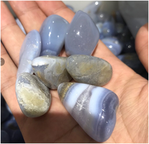 Agate dentelle bleue