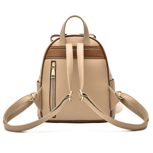 2024 mode velours femmes loisirs sacs ordinateur portable femmes en cuir randonnée <span class=keywords><strong>sac</strong></span> <span class=keywords><strong>à</strong></span> <span class=keywords><strong>dos</strong></span> pour l'école - Product Image 4