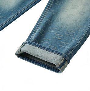 بنطلون جينز رجالي بالجملة من المصنع، تصميم عتيق مغسول باللون الأزرق، بقصة فضفاضة وأرجل واسعة وخصر منخفض، جينز رجالي بتصميم مخصص - Product Image 6