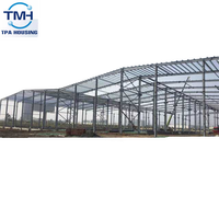 Structure d'atelier en acier de m pas cher, construction rapide de cadres prédéfinis, entrepôt
