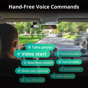 กล้องติดรถยนต์ Botslab 3CH รุ่น G980H พร้อมหน้าจอสัมผัส เลนส์คู่ บันทึกแบบวนซ้ำ มองเห็นในเวลากลางคืน ระบบ GPS ควบคุมผ่านแอพ - Product Image 5