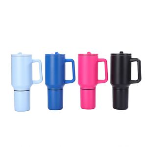 40Oz Detachable Double Section Ice King <b>Cup</b> 40Oz <b>Large</b> Capacity Thermal Insulated Outdoor Car Tumbler Mug <b>Cup</b> With Handle - Product Image 1