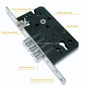 An Ninh Châu Âu Đa Điểm Mộng Khóa Cơ Thể Hyland OEM LC14 85X50Mm Khóa Cho Cửa Gỗ, 4 Vòng Chốt - Product Image 5