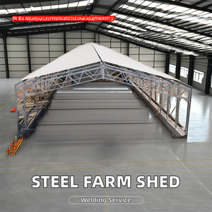Tùy chỉnh được thiết kế thép hội thảo đúc sẵn chăn nuôi nơi trú ẩn đổ nuôi cừu dê ánh sáng kho Hàn chế biến - Product Image 5