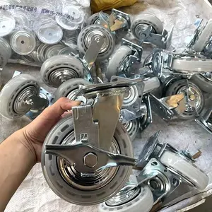 Mittlere Beans pru chung 100mm transparentes Pu-Polyurethan-Drehwagen-Lenkrad im koreanischen Stil 3 Zoll 4 Zoll 5 Zoll - Product Image 5