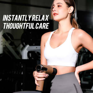 2025 Mini portabel pistol Fascia nirkabel pengendali waktu jarak jauh baterai 1500mAh desain multi-kepala untuk gelombang kejut relaksasi otot - Product Image 5