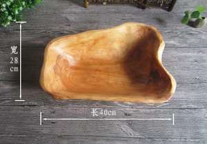 Guansen Wabi-Sabi Cuenco <span class=keywords><strong>de</strong></span> madera <span class=keywords><strong>de</strong></span> raíz <span class=keywords><strong>de</strong></span> cedro hecho a mano ecológico con patrón <span class=keywords><strong>de</strong></span> plantas - Product Image 3