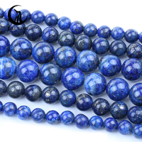 Bracelet en Lapis Lazuli Zhe Ying 6mm/8mm/10mm, perles de pierre naturelle, collier en perles de Lapis Lazuli, vente en gros