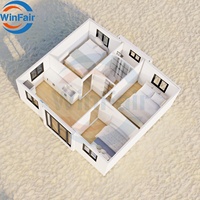 WinFair 20Ft Moderne Préfabriqué Petites Maisons Préfabriquées Conteneur Maison Modulaire 3 Chambres Maison Et Salon De Luxe De Chine