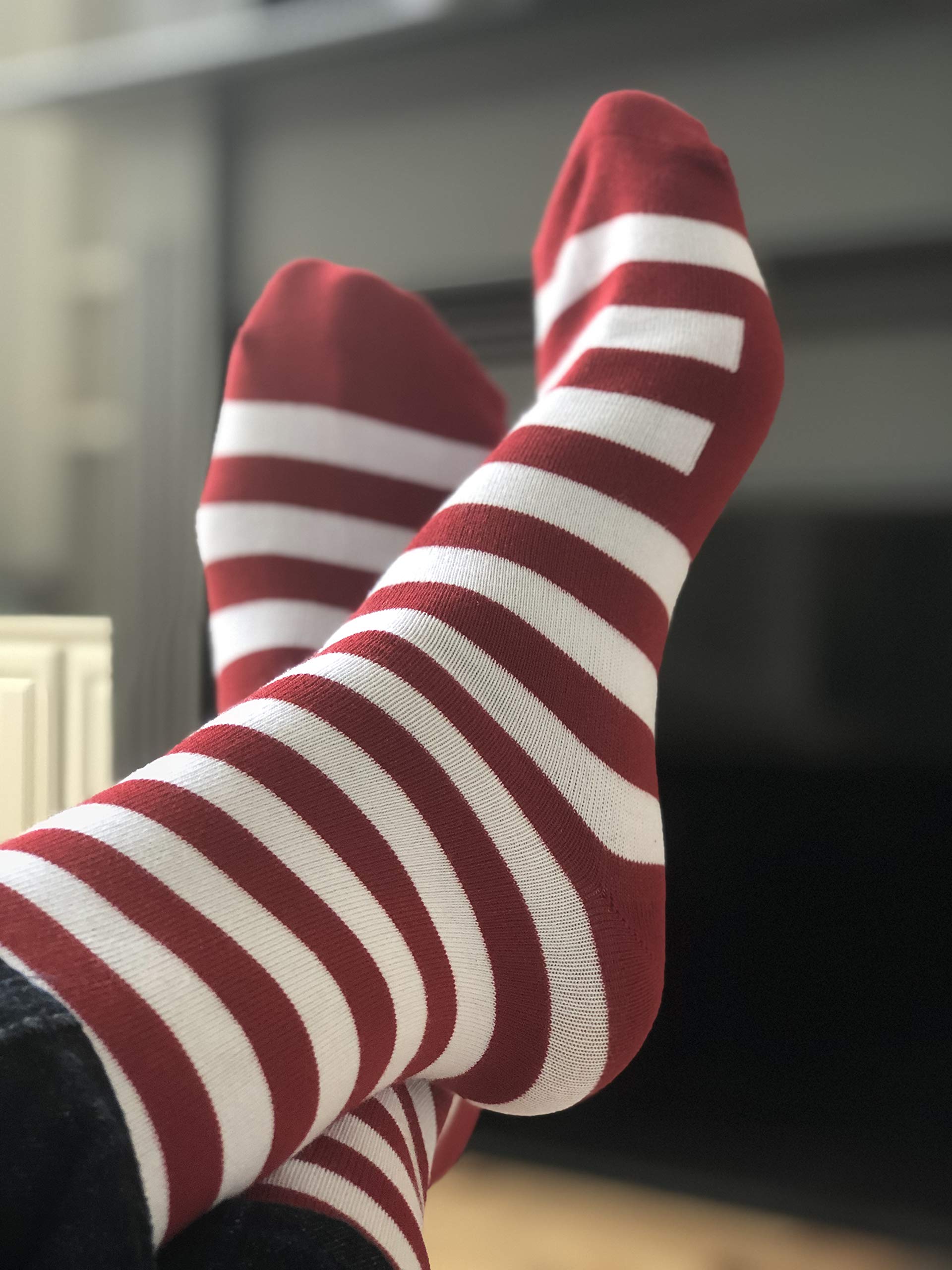 OEM High Quality Men Dress Socks Wholesale Stripe Design Business Cotton Socks