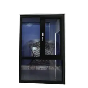 एल्यूमीनियम दरवाजे और खिड़कियां काले रंग खत्म एल्यूमीनियम ख़िड़की खिड़की के लिए घर डिजाइन ventanas लोहे की खिड़की ग्रिल डिजाइन