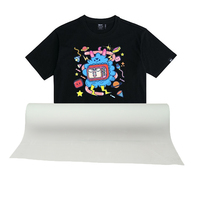 Película de Transferencia Térmica DTF de Alta Calidad Premium, Rollo de Papel PET para Impresión por Transferencia de Calor, Tamaño Personalizado A3 de 100 m, para Prendas de Vestir, Tamaños de 30 cm a 60 cm