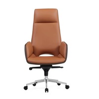 Fauteuil de bureau ergonomique moderne en cuir avec fonctions pivotantes, rafraîchissantes et extensibles pour bureau, hôtel, hôpital et domicile