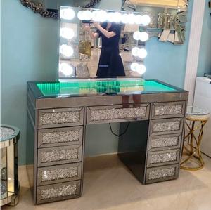 <span class=keywords><strong>Coiffeuse</strong></span> miroir LED avec haut-parleur RGB et miroir <span class=keywords><strong>Hollywood</strong></span>, meuble, vente directe d'usine, meilleure vente 2022 - Product Image 5