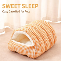 Lit pour chat et chien personnalisé OEM ODM, en polaire arctique chaud, lavable en machine, doux et confortable pour toutes les saisons, fournitures pour animaux de compagnie en gros