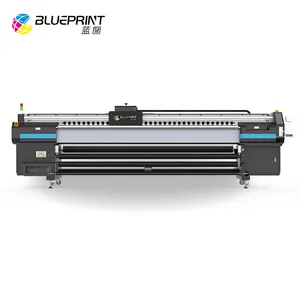 BLUEPRINT marka büyük Format baskı makinesi Docan UV kurutmalı mürekkep 3.2m baskı genişliği duvar kağıdı yazıcı duvar 3d yazıcı