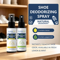 Spray Désodorisant Chaussures Marque Blanche 100ml Huile Essentielle Végétale Naturelle Éliminateur d'Odeurs de Pieds Désodorisant Baskets Vente en Gros OEM