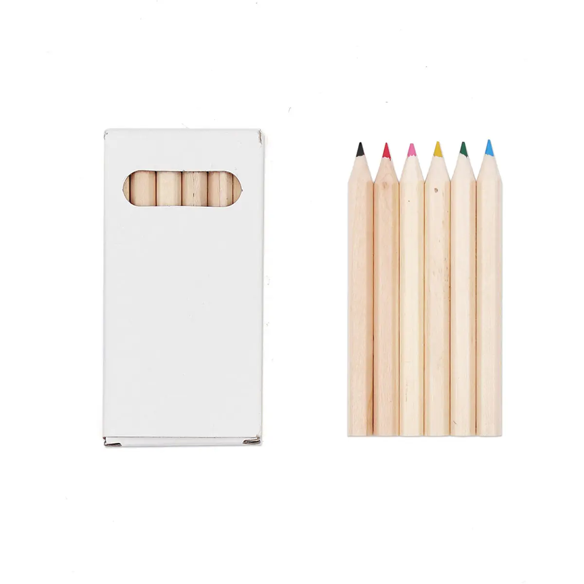 Juego de Mini lápices de colores naturales para niños