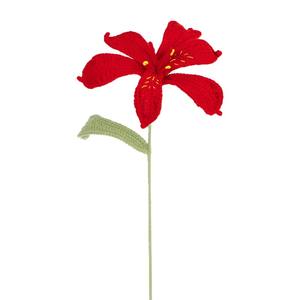 Flor de microganchillo fino, flor de ganchillo hecha a mano, flor de simulación de seis pétalos, flor tejida a mano con hilo de algodón - Product Image 5