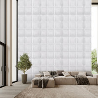Stickers muraux 3D auto-adhésifs pour décoration de bureau, fond de télévision et panneaux de bar, en PVC imperméable, design moderne