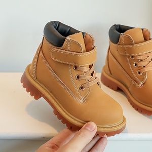 IRONDONKEY Zapatos de camping para niños Botas casuales de cuero de otoño e invierno Botas cortas - Product Image 5