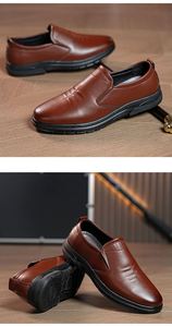 Zapatos Casuales de Cuero con Cordones y Tacón Bajo para Oficina y Negocios, Estilo Británico, Color Negro - Product Image 6