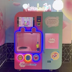 솜사탕 자판기 사탕 디스펜서 자판기 설탕과 솜사탕 기계