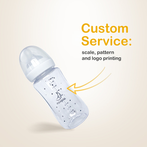 Factory Custom Logo BPA-Free Tritan Baby <b>Milk</b> <b>Bottle</b> 5oz Plastic Food Grade Silicone Animal Pattern 150ml and 260ml Sizes - Product Image 4