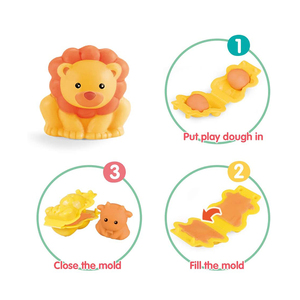 12-stelo di colore modellazione giocattolo in argilla per bambini Playdough Jungle carnevale creazioni animali divertimento educativo e creatività per i bambini - Product Image 3