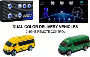 Camioneta de Reparto RC de Aleación 1:64, 2.4GHz, Doble Modo, Control por Aplicación y Control Remoto, Mini Coche RC con Sensor de Gravedad, Música y Sonido, Regalo para Niños - Product Image 4