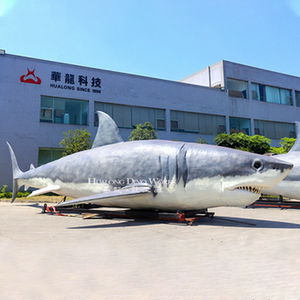 Modèle d'animal marin grandeur nature, requin blanc animatronique pour aquarium - Product Image 1