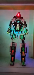 Costume da Festa per Performance, Tuta Robot LED da Supereroe, Costume da Capitan America per Adulti, Cosplay di <span class=keywords><strong>Spiderman</strong></span>, Costume Anime per Halloween - Product Image 6