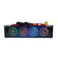Mesa de Billar de Escritorio SCVIBE Personalizable con Iluminación LED, Juego de Billar Mini Premium de MDF, Ligera, para Uso en Interiores, Regalos Corporativos