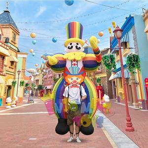 Disfraces <span class=keywords><strong>de</strong></span> desfile <span class=keywords><strong>de</strong></span> adultos <span class=keywords><strong>de</strong></span> <span class=keywords><strong>marionetas</strong></span> <span class=keywords><strong>de</strong></span> payaso inflables <span class=keywords><strong>de</strong></span> colores arcoíris disponibles en línea a precios bajos - Product Image 4