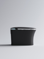 WC intelligent à commande vocale intégrée avec chauffage automatique, siphon, homologué CE, télécommande incluse, système de drainage en S
