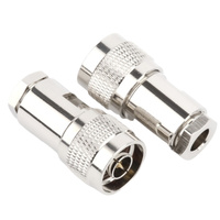 Adaptador RF Hembra Tipo N a Hembra Tipo SMA, Conector Coaxial Chapado en Oro de 50 Ohmios, 1.15 VSWR DC-6GHz para Equipos de Prueba de Antenas