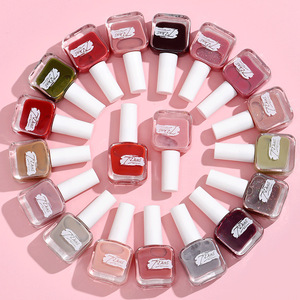 ยาทาเล็บสูตรน้ำ 22 สี ปราศจากสาร HEMA ปลอดสารพิษ กันน้ำ ติดทนนาน ไม่ต้องอบ แบบฝรั่งเศส ชุดทำเล็บมืออาชีพ - Product Image 1