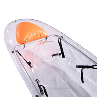 Chaise en plastique transparente robuste et durable pour bateau, modèle épais et sûr