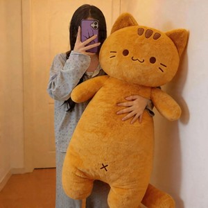 Butter Hug <b>Cat</b> Large <b>Cat</b> Pillow Orange <b>Plush</b> Toy For Girls Sleeping Doll Bedtime Comfort - Product Image 4