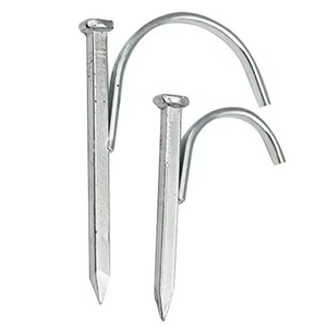 Clous de fixation pour conduites <span class=keywords><strong>en</strong></span> acier jaune avec crochet, antirouille, pour tuyaux d'eau, avec crochets de serrage pour tuyaux <span class=keywords><strong>en</strong></span> acier - Product Image 1