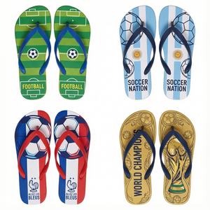 Chanclas de Fútbol Personalizadas al por Mayor, Sandalias de Plataforma con Estampado de Equipos de la Copa Mundial, Regalos para Fanáticos Directamente de Fábrica - Product Image 2