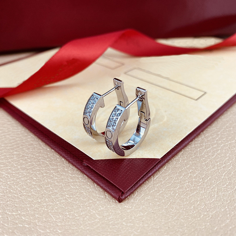 Dos filas de taladros.Argento.Pendientes nuevos Kaga plata
