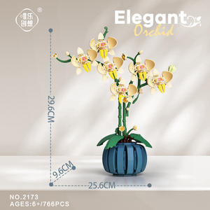 Bloques de Construcción Weile Elegant Orchid, 766 Piezas, 6+, Juguete Decorativo de Escritorio - Product Image 2