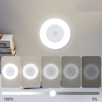 Lampe de nuit LED tactile à intensité variable, rechargeable par USB-C, à fixation magnétique, sans fil, pour armoire, chambre, cuisine, placard, escalier