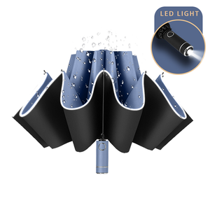 <span class=keywords><strong>Parapluie</strong></span> coupe-vent Led personnalisé, Extra-Large, 60 pièces, réfléchit la sécurité, transparent, OEM - Product Image 1