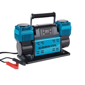 Carstel Portable 60mm Dual Cylinder Air <strong>Compressor</strong> Digital Display Tire Inflator with Pressure Monitor Feature - Product Image 1