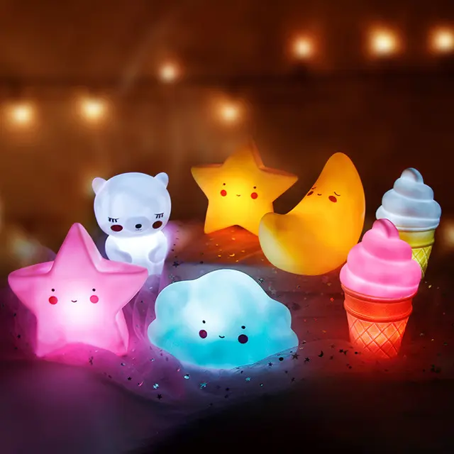 Night Light Kids Wholesale Cute Soft Pp Animal Led Baby 3d Kids Night Lights For Bedroom