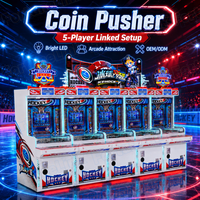 Machine de jeu d'arcade à pousse-pièces commerciale, grande machine de jeu à monnayeur, vente directe usine, machine à pousse-pièces multi-joueurs FEC connectable