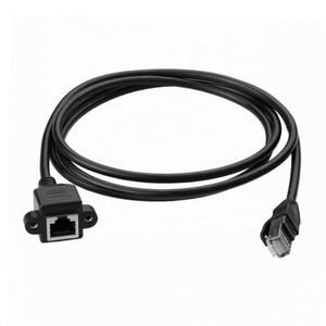 0.3M Tot 5 M Rj45 Mannelijk Naar Vrouwelijk Schroefpaneel Monteren Ethernet Lan Netwerkverlengkabel (0.3M/0.5M/0.6M/1M/1.5M/2M/3M/5 M) - Product Image 1