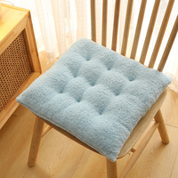 Coussins lombaires et d'assise Amity épaissis pour la maison, le bureau et les étudiants, en peluche douce pour la peau, avec sangles carrées, pour chaises